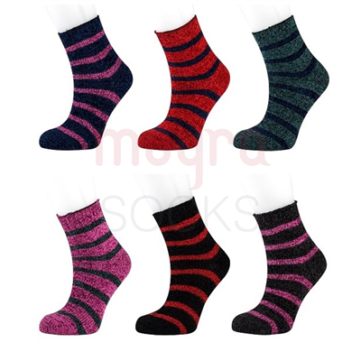 Resim Çemberli Kadife Kadın Soket Çorap